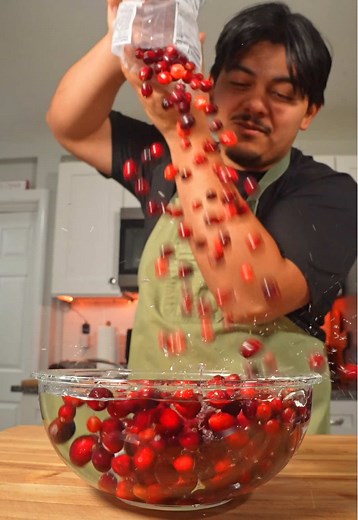 Cranberry sauce is UNDERRATED. Show it the respect it deserves!! Let it cool before freezing and thaw it out 2 days before holiday! #sauce Here’s the recipe my bois ⬇️ 12oz fresh cranberries 4oz orange juice 4oz water 1/2Cup sugar 1/4Cup brown sugar 3 small slices ginger 1 cinnamon stick 4 orange peel slices Salt and pepper to taste Always TASTE TASTE TASTE