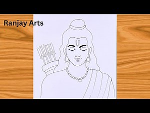How to Draw Lord Rama Step-by-Step | Easy Ram Ji Drawing for Beginners | Chitra