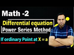 Power Series solution of Differential Equations | Engineering Mathematics | B.SC | M2 RGPV