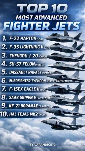 Top 10 most advanced fighter jet in the world #usa#china#india#shortsfeed#viral