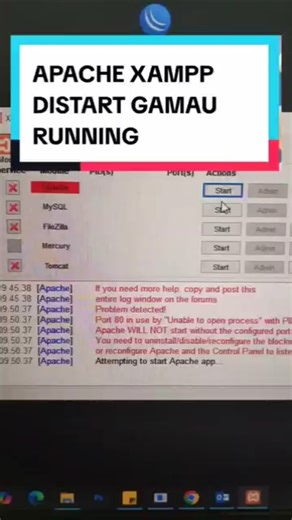 Apache XAMPP Gagal Running? Ini Solusi 1 Menit! 🚀