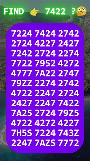 Find the odd number 7422 #shorts #oddoneout #findthenumber