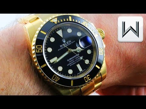 Rolex Submariner, Full Yellow Gold, Cerachrom Bezel 116618LN Luxury Watch Review