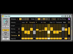 ABLETON Step Arpeggiator! Walkthrough and tutorial.