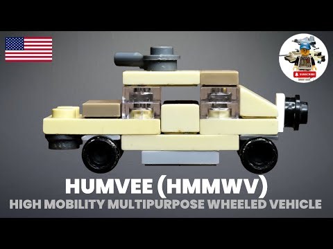 LEGO Mini Humvee (HMMWV) Military Vehicle Tutorial MOC 