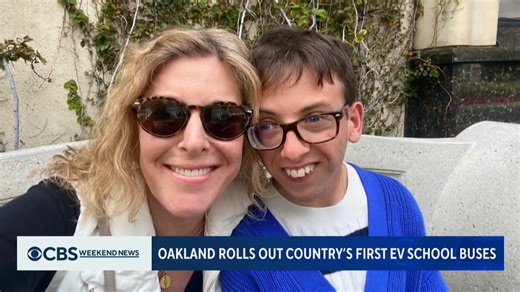 17K views · 208 reactions | As students return to school, some in a California public school district are taking a cool new ride back — a first of its kind all-electric school bus fleet entrusted with transporting the district’s special needs students. | CBS Evening News | Facebook