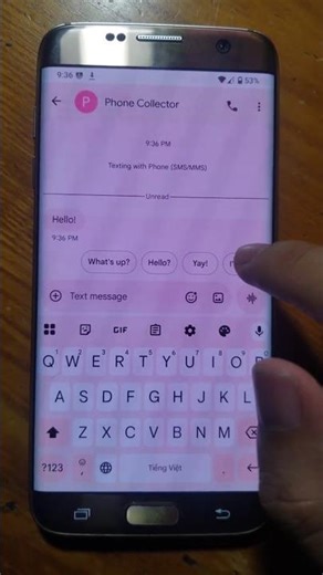 Samsung Galaxy S7 edge LineageOS 21 incoming message! #shorts