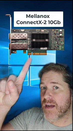 Mellanox ConenctX-2 10Gb SFP & Windows 11 Issue #Mellanox #ConnectX #ConnectX-2 #Windows11 #Windows #10GbE #10Gb #TaskManager #Nvidia #Driver #Network #HomeLab #HomeNetwork