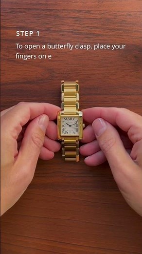 How To Open the Clasp of Your Cartier Tank