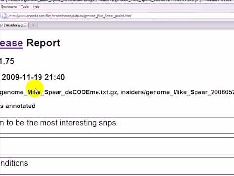 interpreting Promethease
