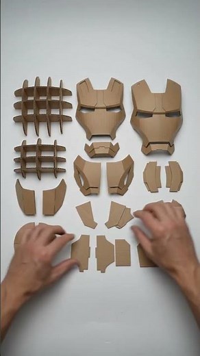 I Built an Iron Man Helmet From Cardboard! 🦾🤯