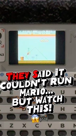 They Said It Couldn’t Run Mario… But Watch THIS! 😱🎮 #M5CardComputer #RetroGaming
