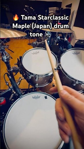 🔥 tama starclassic Maple (Japan) 💥 #drumtone #drums #drumtuning #tamadrums #tamastarclassic #sound