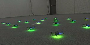 Scientists found a way to synchronise drones so they fly like a flock of birds