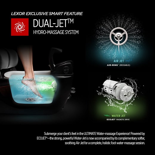 Lexor Infinity Pedicure Chair, A Design that Won't Compromise