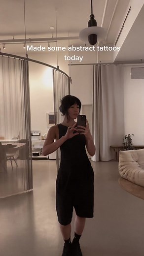 Unique Handpoked Abstract Tattoos by NYC Artist