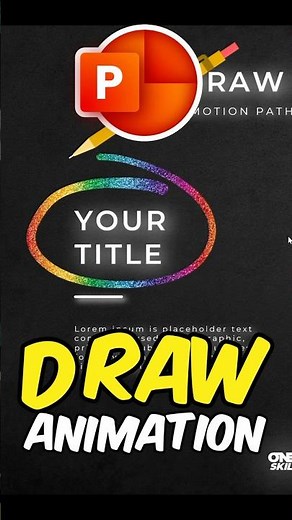 DRAW Animation PowerPoint Tutorial ✨ #powerpoint #tutorial #microsoftambassador