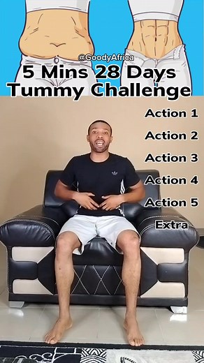 5K views · 58 reactions | 5 Sitting Exercise, 5 Mins 28 Days Flat Tummy Challenge. Do each exercise for complete 1 minute #tummytuck #tummyexercise #tummy | Nurse Goody Africa | Facebook