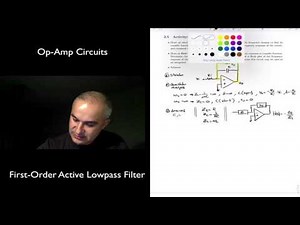 Op-Amp Circuits: First Order Active Low Pass Filter