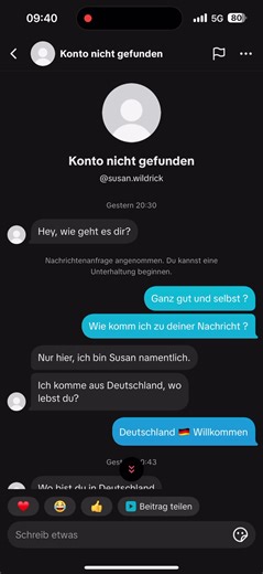 Part . 1 An komischen Nachrichten die ich bekomme 😞💭