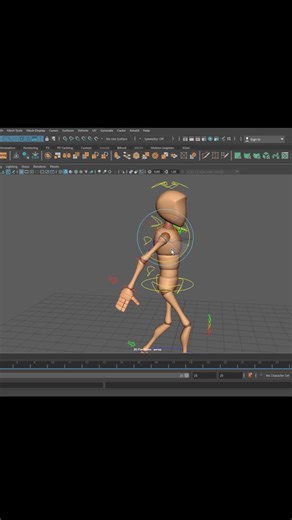 Sanskar N on Instagram: "Walk cycle animation #animation #animationlife #animation3d #maya3d #artist"
