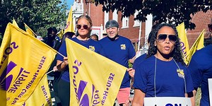 Groden Center Behavioral Specialists hit the picket line for a three day strike