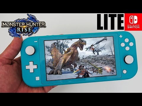 Monster Hunter Rise gameplay on Nintendo Switch LITE