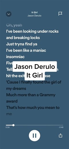Jason Derulo - It Girl Full Lyrics