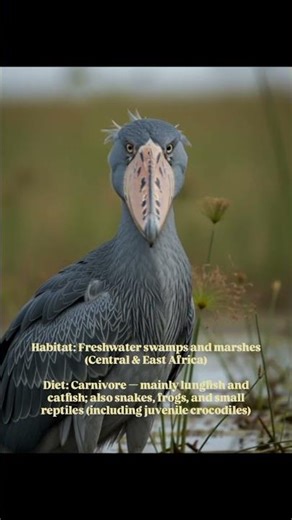 The Bird That Hunts Like a Dinosaur — Shoebill Stork.