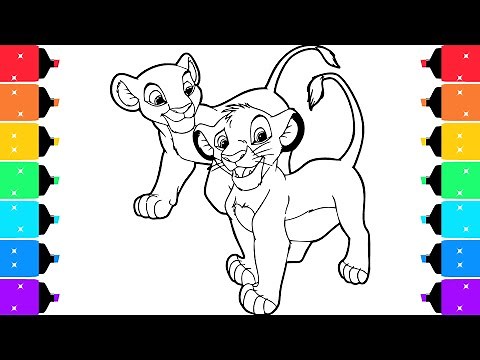 The Lion King Coloring Pages | Coloring Nala Looks at Simba