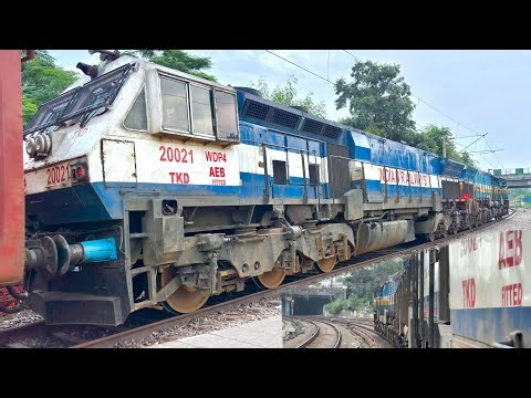 RIDE behind WDP4 Twins 8500 HP | Diesel Train of Indian Railways #irfbharat #indianrailways #wdp4