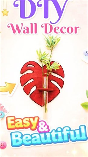 Test Tube Se Aisa Decor? Believe Nahi Hoga! 😍#testtube #walldecor #decorideas #wallplanter #viral