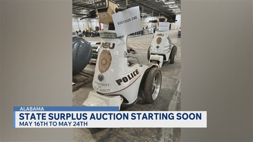 State surplus auction opens end of May