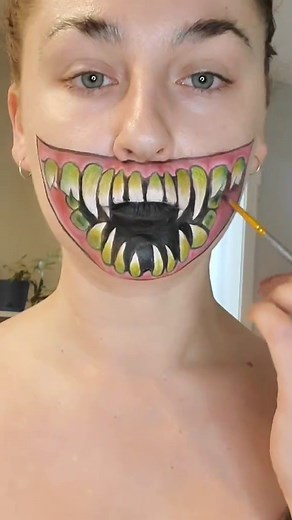 Scary Face Painting Process Revealed