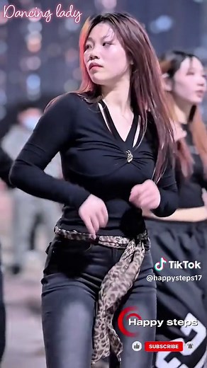 Energetic Dancing Lady with Sunny Smile