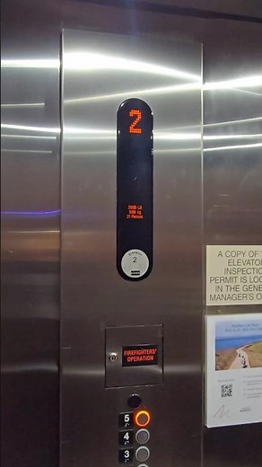 Riding the Kone #elevator in a #hotel in #roanoke