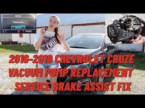 2016-2019 Chevrolet Cruze Vacuum Pump Replacement - Service Brake Assist Fix
