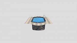 Swimming Pool with texture - Download Free 3D model by aymanalkady