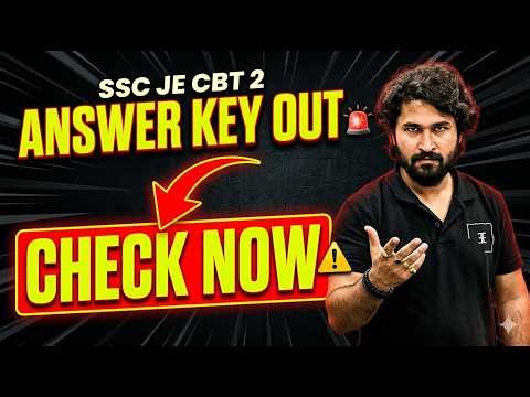 SSC JE Mains Answer Key 2026 Out Now 🔥 | Check Paper 2 Solution + Expected Cut Off
