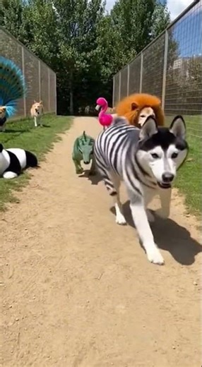 Welcome to the strangest zoo: zebra, flamingo, lion, panda, peacock, crocodile #thefunnyvault
