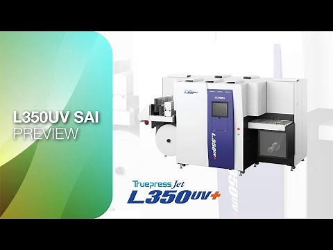 The Truepress Jet L350UV SAI from SCREEN is your complete label printing solution.