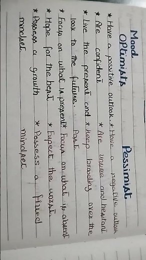 what is the difference between optimistic and pessimist?