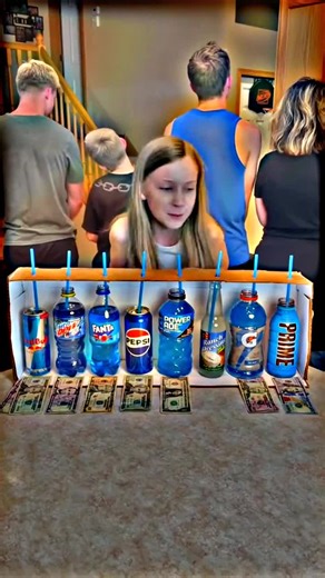 Blue Drink Taste Test Challenge for Family Fun