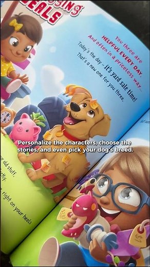 Two Kids, One Dog, Endless Fun = Personalized book ❤️