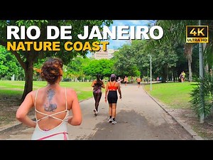 Relaxing Morning Walk in Rio´s Nature Coast 🇧🇷 | 4K Scenic Walk | Brazil Walking Tour