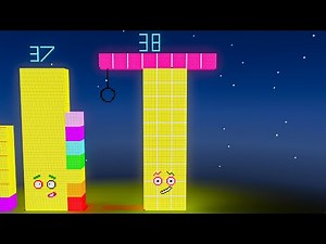 Numberblocks 38 Fanmade Number Comparison in Minecraft