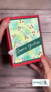 🎁 DIY Christmas Card Box 💌✨ Crafting the perfect gift box for your handmade cards? It's easier than you think! 🎄🎉 Interested in buying the products used? Click here to start shopping: https://bit.ly/39X0uk7 | Simply Simple Stamping