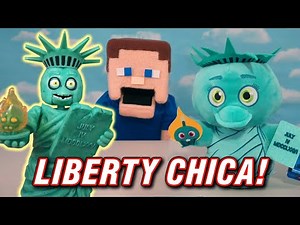 Five Nights at Freddy's Liberty Chica! Plush & Articulated FUNKO Figures! Fnaf