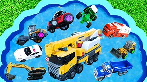 1.3M views · 13K reactions | Cars for kids, Toys review and Learning Name and Sounds Police car, Excavator, Dump Truck Toy | Kudo And Toys | Facebook