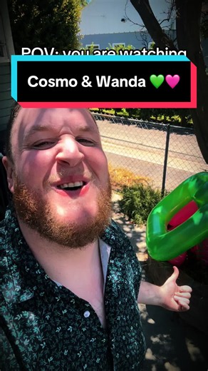 Cosmo & Wanda aint fooling him 💚🩷 #skitsinthekeyoflife #daviethegoliath